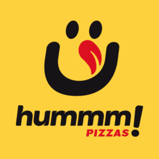 Logo da franquia Hummm Pizzas – Alimentação