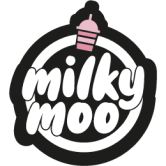 Logo da franquia Milky Moo Milkshakes – Alimentação